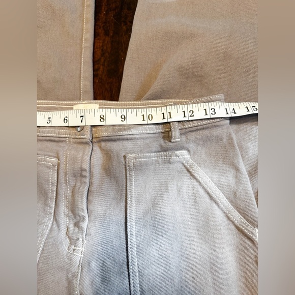 Aritzia Wilfred Free Mid Rise Straight Leg Modern Utility Pants In Beige Size 2 - Picture 9 of 9